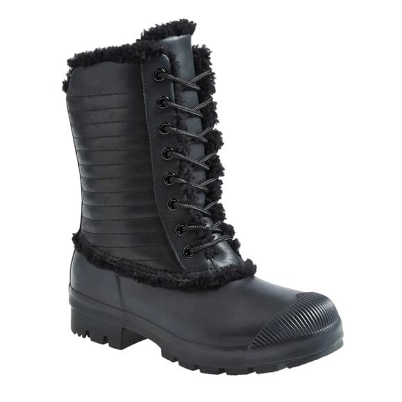 Hunter Original Pac Shearling Winter Rain Rubber Boots Size 6 - Picture 1 of 11